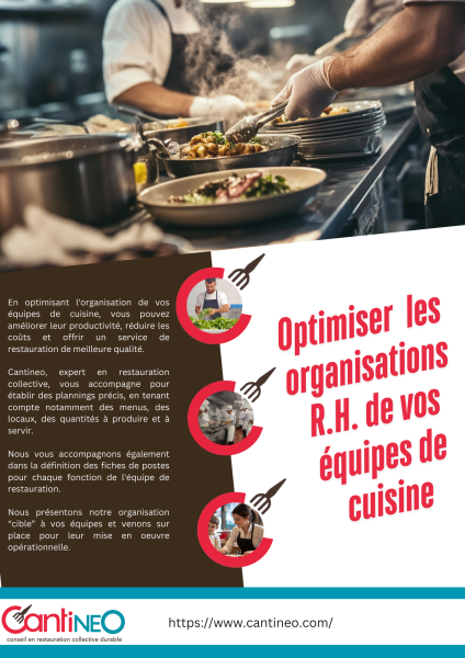 Optimisation des organisations de personnels de cuisine.